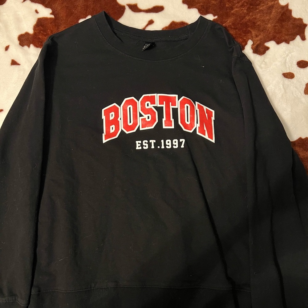 Black Boston hoodie